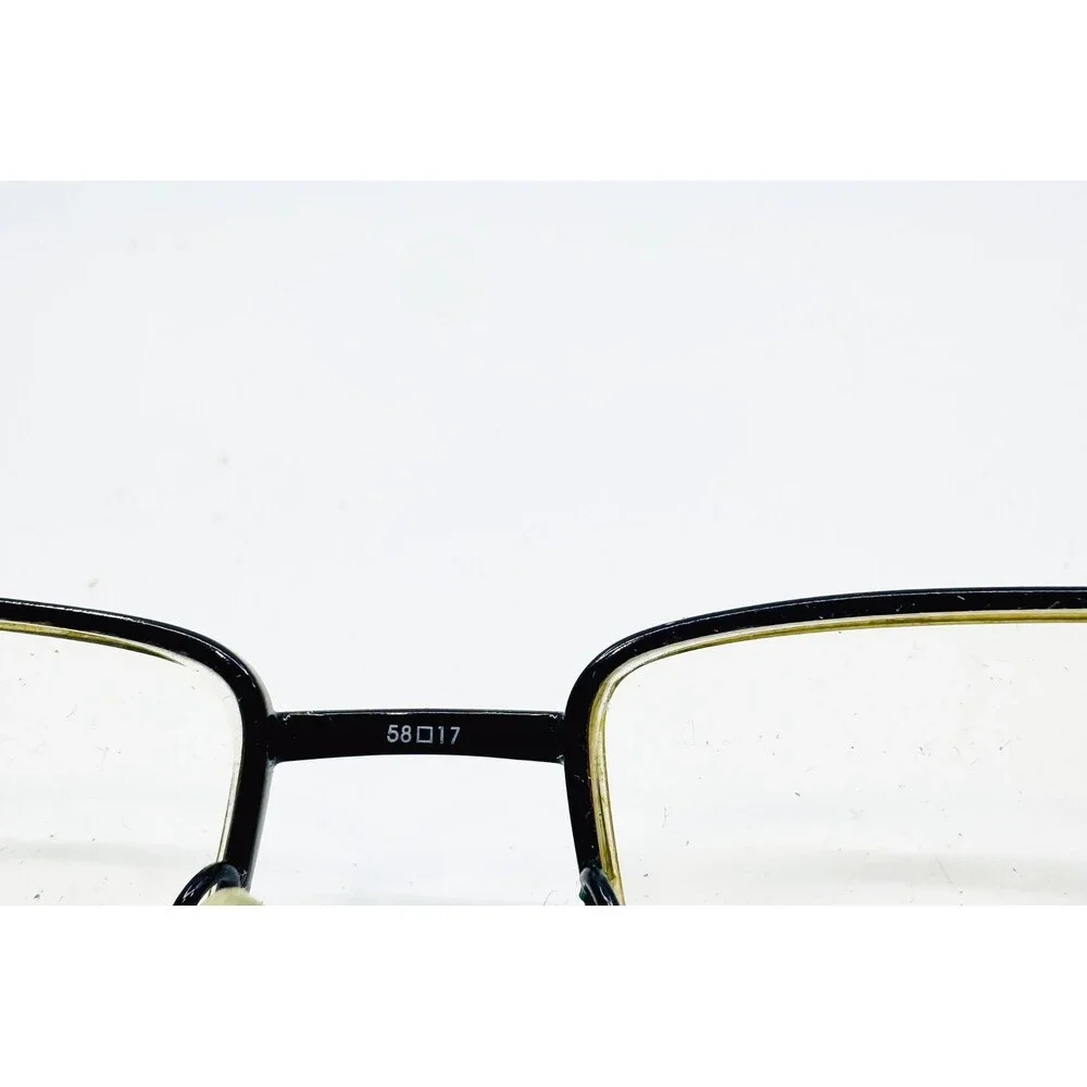 Timex Eyeglasses Mens Black Semi Rimless L049 Rectangle 58-17-150